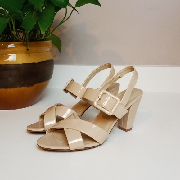 Nickels // Nude Strappy Heels - Picture 1 of 4